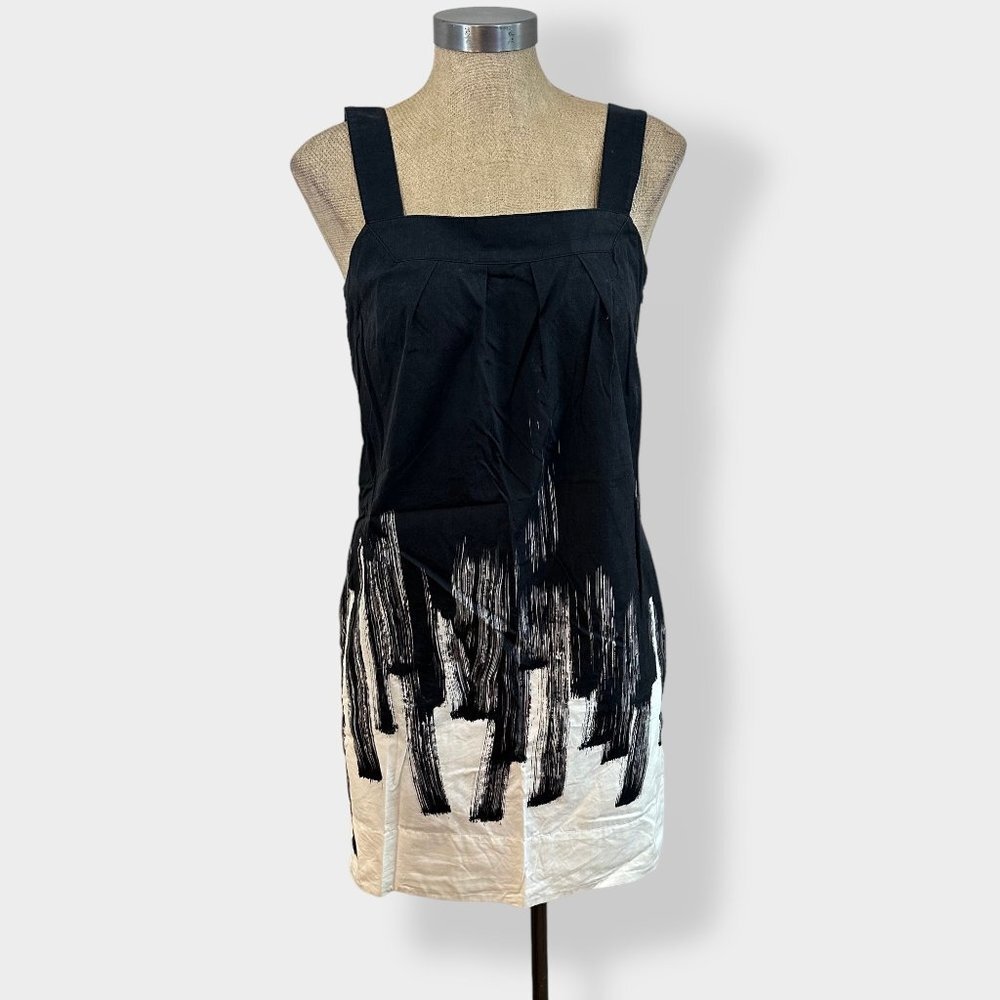 Vince Black‎ and White Cotton Jumper Dress 4